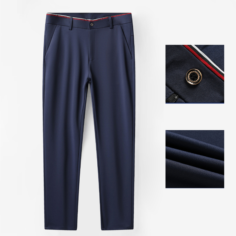 Men Trousers Summer Casual Gol - مراجعة Dress Pant Flat Front وسعره